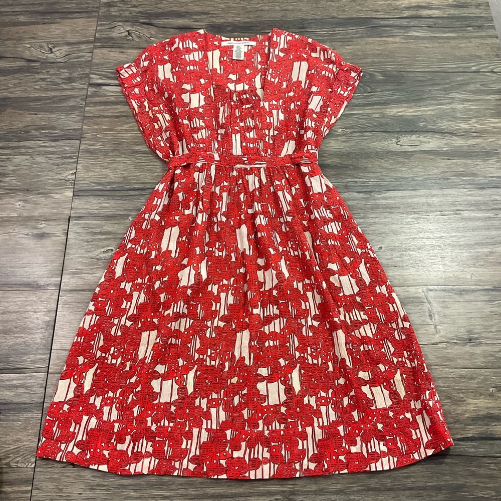 Diane Von Furstenberg Yana Silk Dress Sz 8